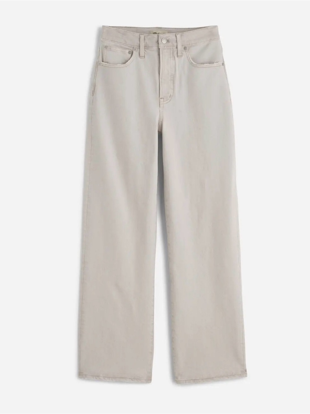 Madewell Perfect Vintage Wide-Leg Crop in Stone Denim - Picture 1 of 7